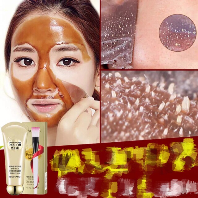 Mặt nạ peel hút mụn đầu đen Bisutang hút mụn ẩn làm sạch bụi bẩn giúp da mịn màng sáng bóng