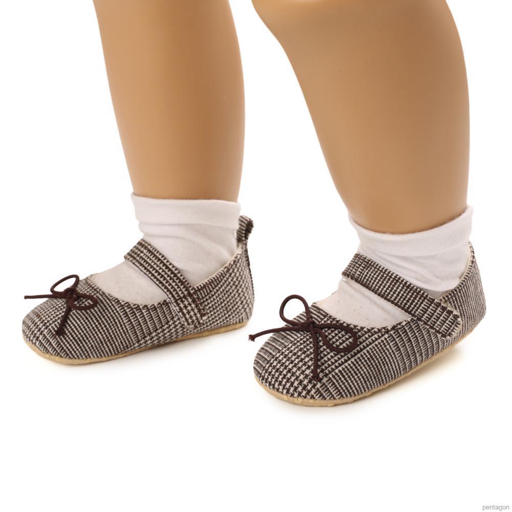 Giày búp bê đế mềm chống trượt cho bé gái 0-18 tháng tuổi