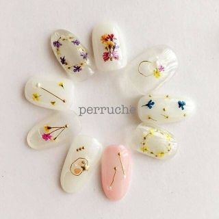 Hoa khô- hoa lụa- hoa 5 cánh làm Nail