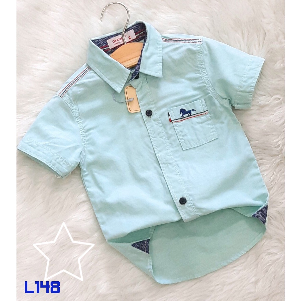 Áo sơ mi cao cấp 08 đến 24 kí cho bé trai - dễ thương - cá tính, chất Kate cotton mềm mịn, mát, bền màu