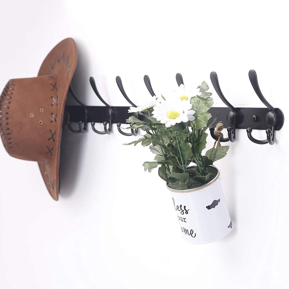 Giá Đỡ 5 Móc Treo Mũ / Áo Khoác Bằng Thép Không Gỉ Tiện Dụng Cho Phòng Tắm