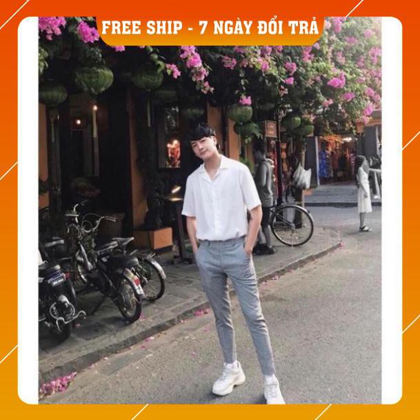 áo sơ mi form rộng tay lỡ nam nữ hàn quốc unisex | BigBuy360 - bigbuy360.vn