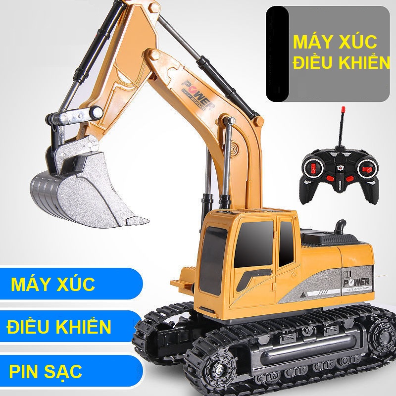 Xe tăng điều khiển từ xa đồ chơi cho bé trai pin sạc có âm thanh đèn led, quà tặng sinh nhật cho bé