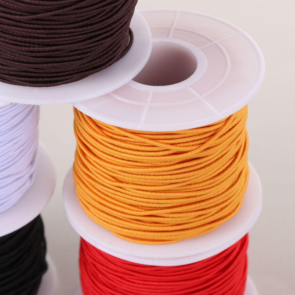 Cuộn Dây Ruy Băng Co Giãn 1mm Dài 54 Yards Màu Trắng Dùng Làm Đồ Trang Sức