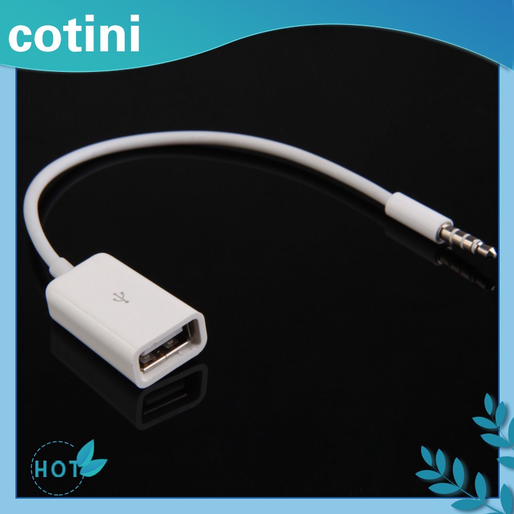 [COD]♦♦Đồng bộ hóa Jack cắm âm thanh phụ trợ AUX 3,5 mm cho cáp chuyển đổi dây USB