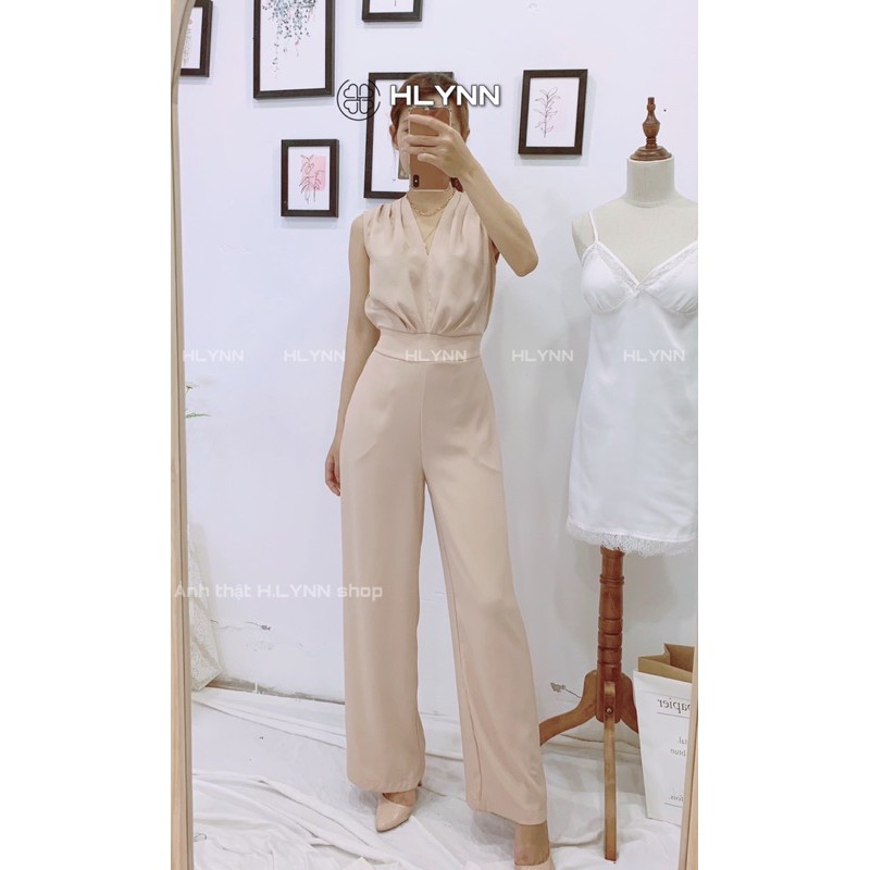 jumpsuit sát nách cổ v sang chảnh m80