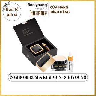 Combo kem và serum mụn Soo Young