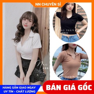 ÁO THUN KIỂU CROPTOP CHẤT BORIP CỰC XINH ABR ⚡100% ẢNH THẬT⚡ ÁO THUN BORIP
