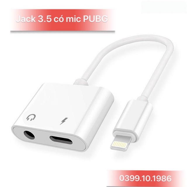 [MIC CỰC NGON] Jack chuyển đổi 3.5 và lighting có DAC vừa sạc vừa nghe có mic chơi game cực xịn