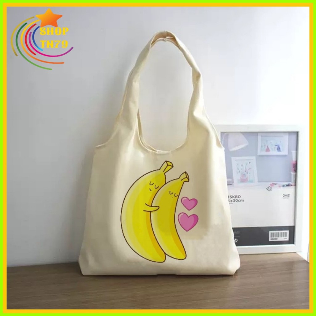 Túi tote vải đeo chéo canvas giá rẻ đẹp đi học , đi chơi , đi làm đều ok SHOP TN79 CT01