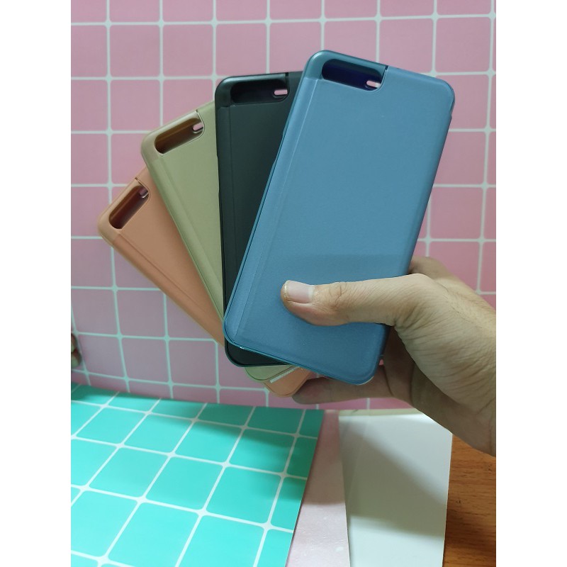 Bao DA tráng gương Clear View Oppo A3s- Pktunyeu