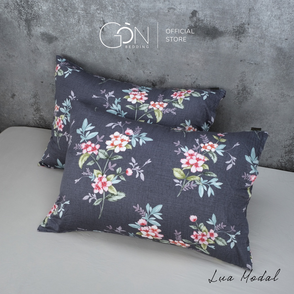 [Nhiều mẫu] 01 Vỏ Gối Nằm Gòn Bedding Lụa Modal Hàn Quốc 50x70 cm Hoạ Tiết Hoa &amp; Hoạt Hình