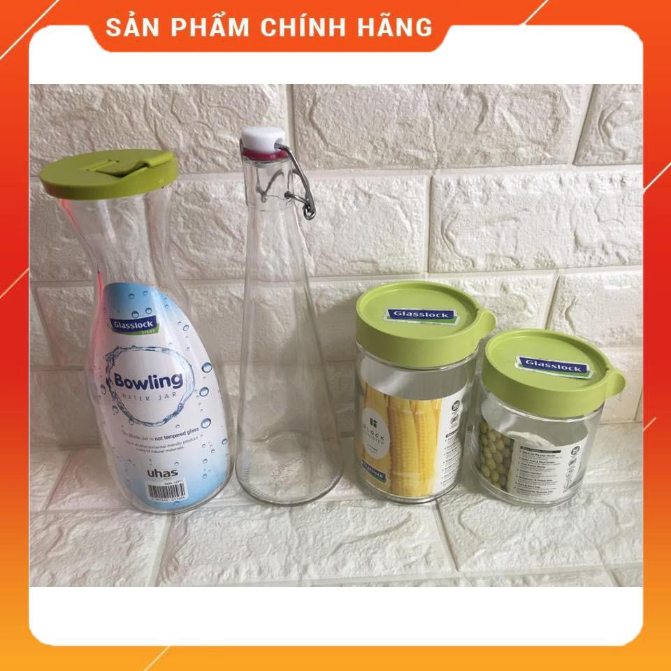 Bộ hũ đựng thủy tinh GLASSLOCK 4 món 400+500+600+1000ml IG887