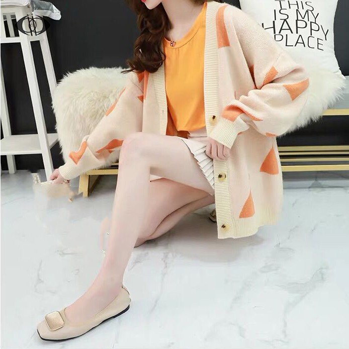 Áo cardigan dệt kim dài tay thời trang xinh xắn cho nữ | BigBuy360 - bigbuy360.vn