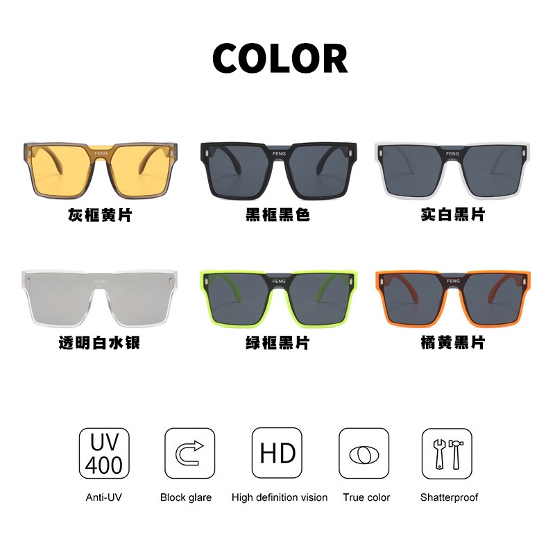 (KIQI-FASHION) COD Kính Mát Chống Tia UV Phong Cách Hàn Quốc Cổ Điển Thời Trang