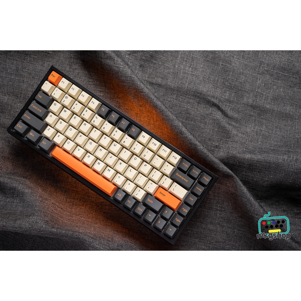 Keycap AKKO Carbon Retro 229 nút nhựa PBT doubleshot cực đẹp, cherry profile