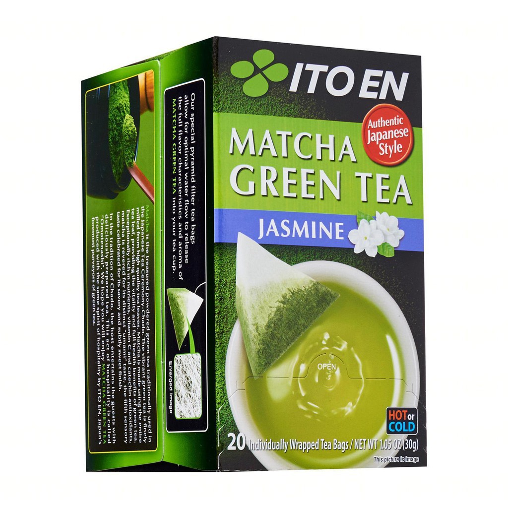 Trà xanh túi lọc Itoen Matcha Green Tea Jasmine - 20 gói (Hương Hoa Nhài)