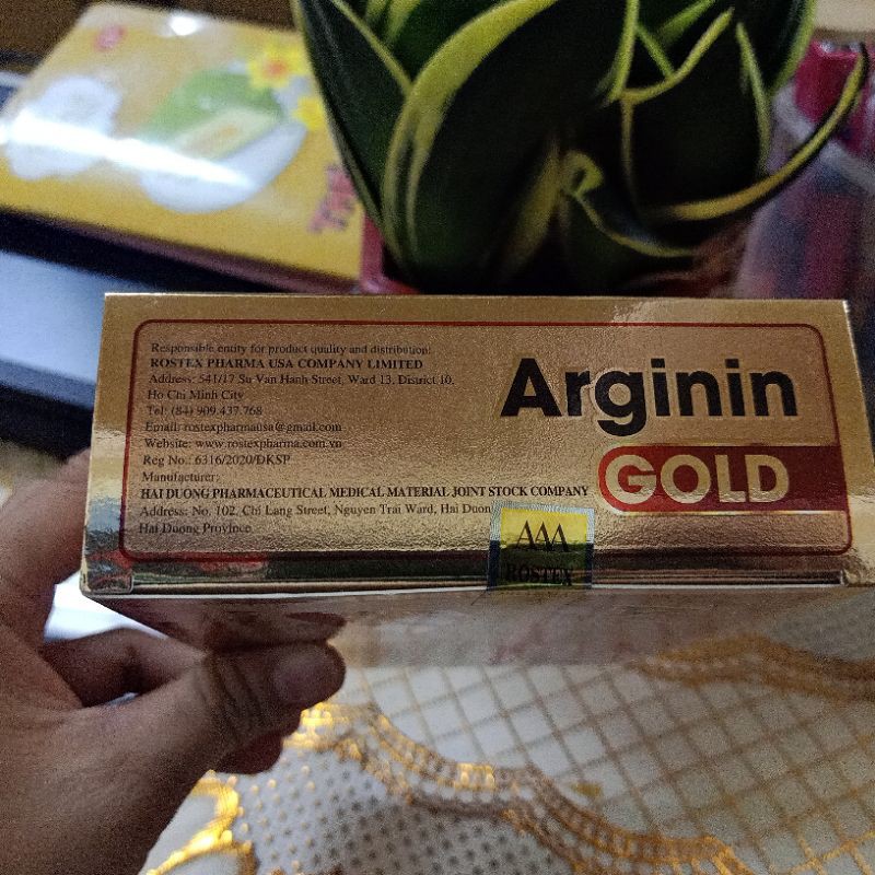 Viên uống bổ gan Arginin Gold giải độc gan, hạ men gan - Hộp 30 viên thành phần