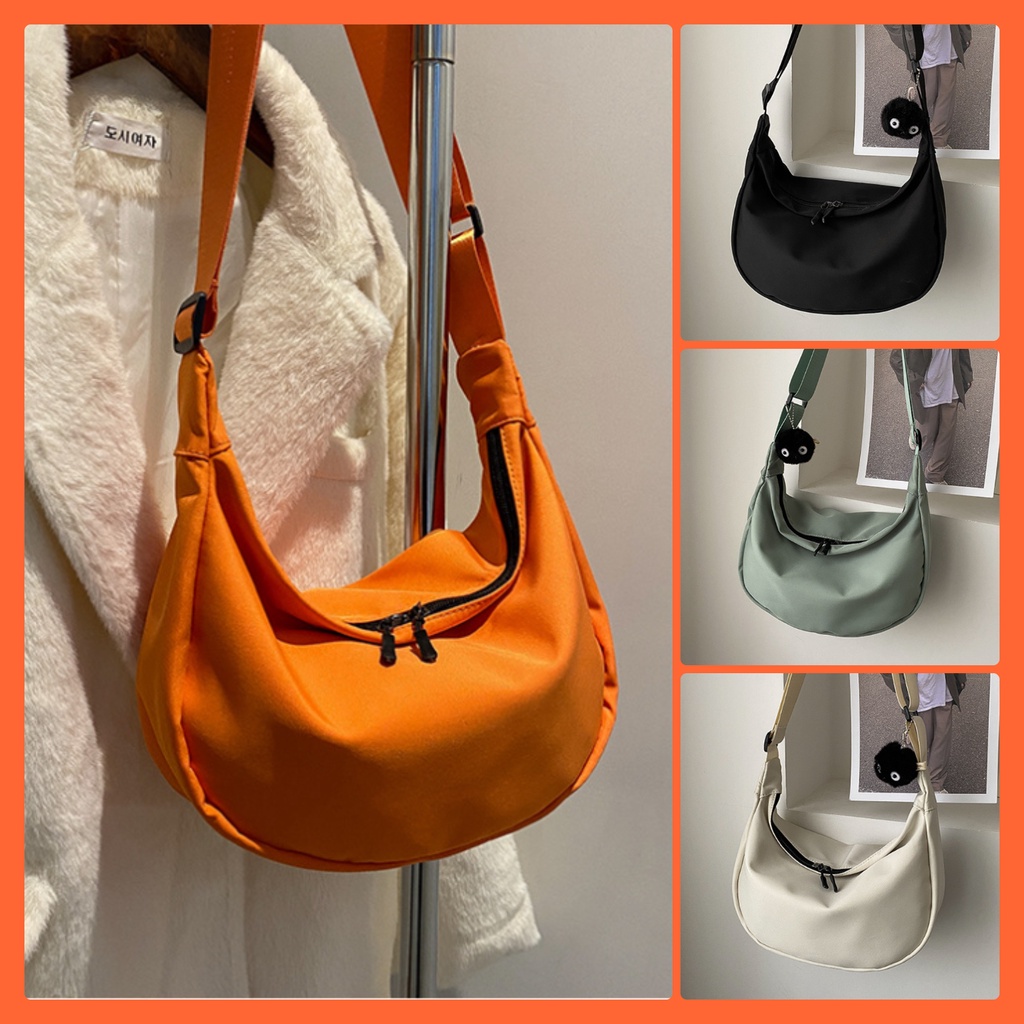 Túi đeo chéo nữ thời trang vải Poly chống nước dáng thuyền phong cách Ulzzang đi chơi chụp ảnh cá tính