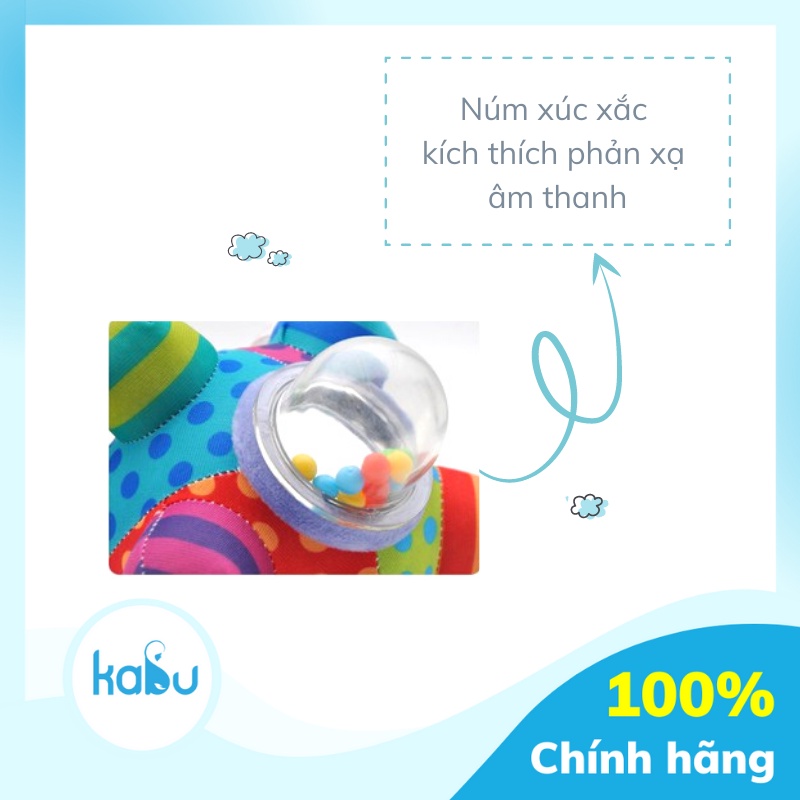 KABU - Bóng Núm Xúc Xắc Phát Triển Đa Giác Quan Cho Bé Từ 0 Tháng Tuổi