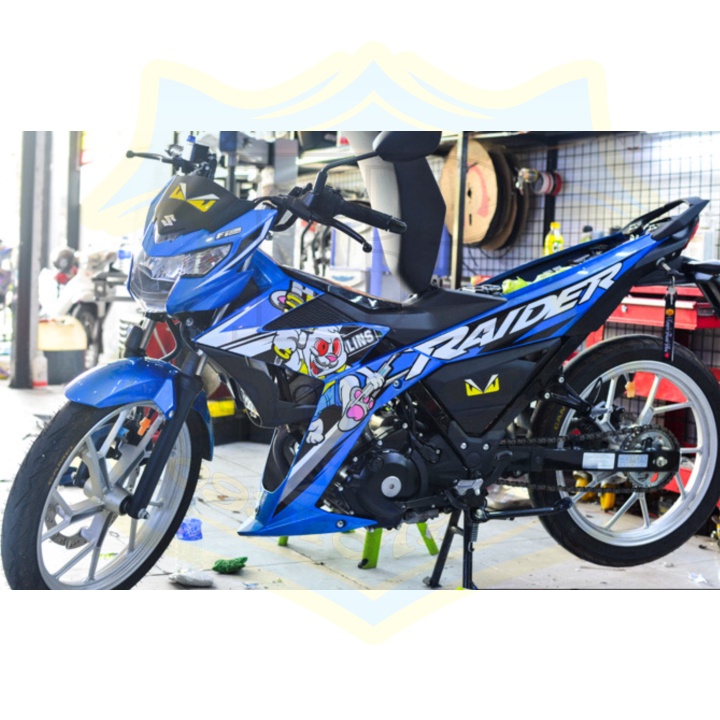 ( Quí khách vui lòng mang ra tiệm cho thợ dán ) Tem satria fi thỏ cầm phuộc