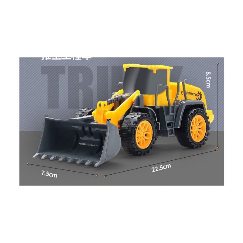 Set 6 xe công trình/xe cứu hỏa chạy đà cỡ lớn (hộp to)