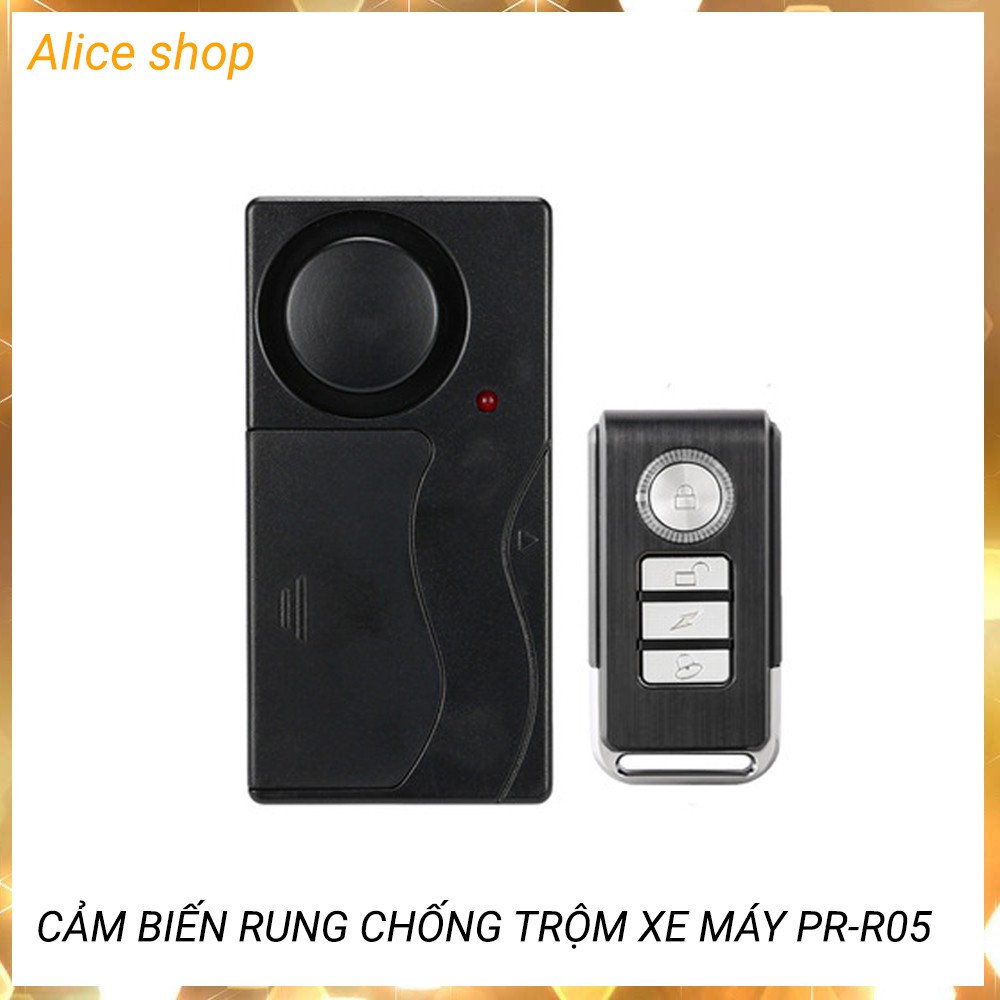 Máy báo động cảm biến rung chống trộm xe máy có chức năng tìm xe PR-R05- Bảo hành 3 tháng