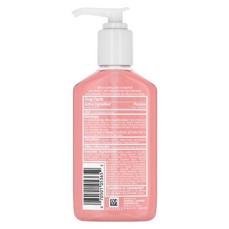 Sữa Rửa Mặt Neutrogena Oil Free Acne Wash Pink Grapefruit Facial Cleanser (177ml)