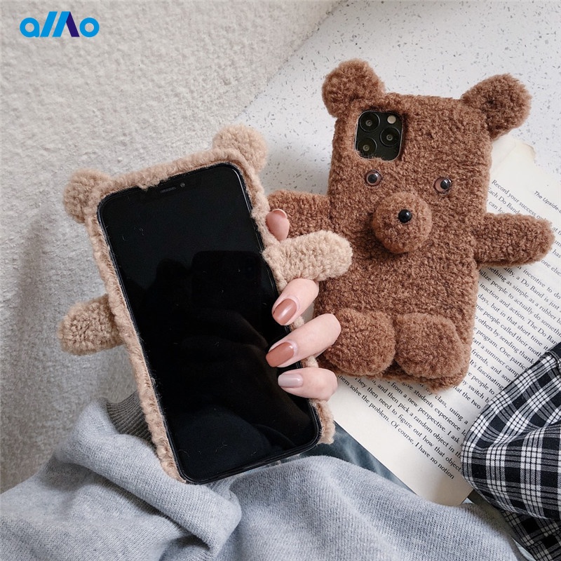 Ốp điện thoại hình gấu bông cho Samsung A01 A05 A02 A02S A30S A50S A50 A11 A12 A20 A30 A20S A21S A31 A51 A71