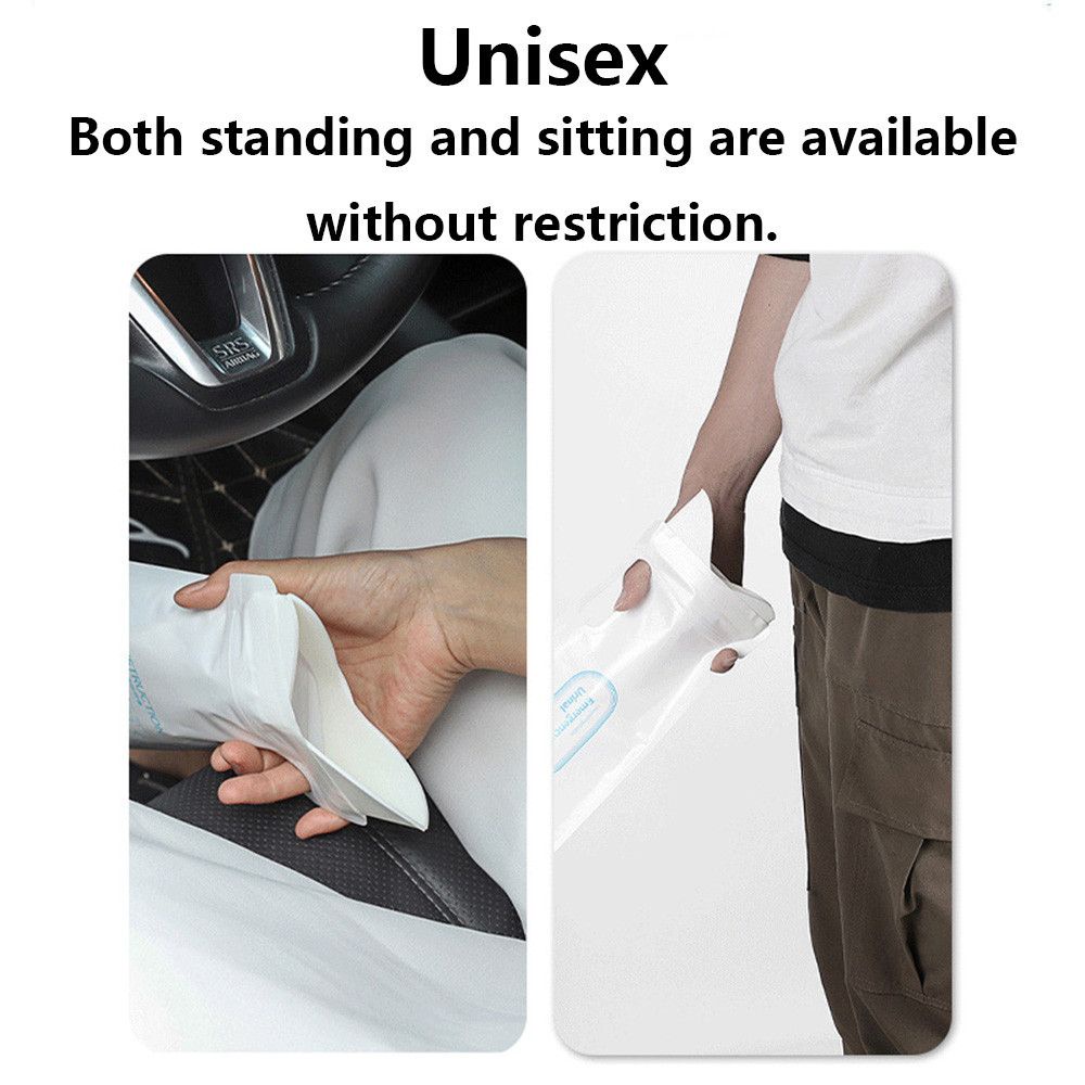 Set 4 bình đi vệ sinh khẩn cấp dung tích lớn 700ml 2022 Pee B ag cho nam và nữ