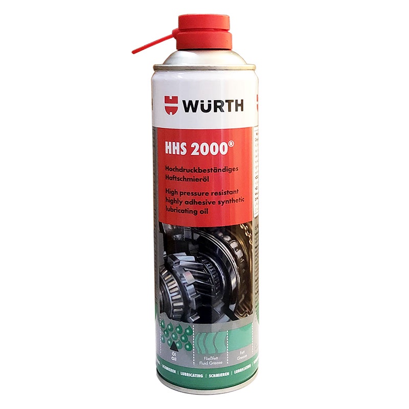Combo mỡ bò nước Wurth HHS 2000 + Chai vệ sinh thắng (phanh) đĩa Wurth Brake Cleaner