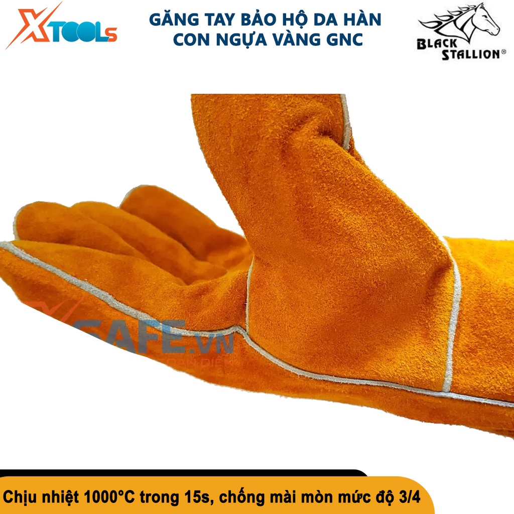 Găng tay da hàn GNC thấm hút mồ hôi chống cháy chịu nhiệt chống cắt độ bền cao bao tay hàn cắt - cơ khí [XSAFE] [XTOOLs]