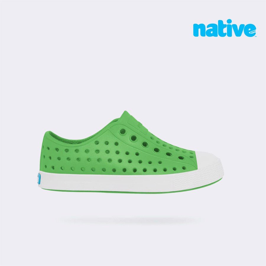 Giày Lười Trẻ Em NATIVE Jefferson Junior - Grasshopper Green