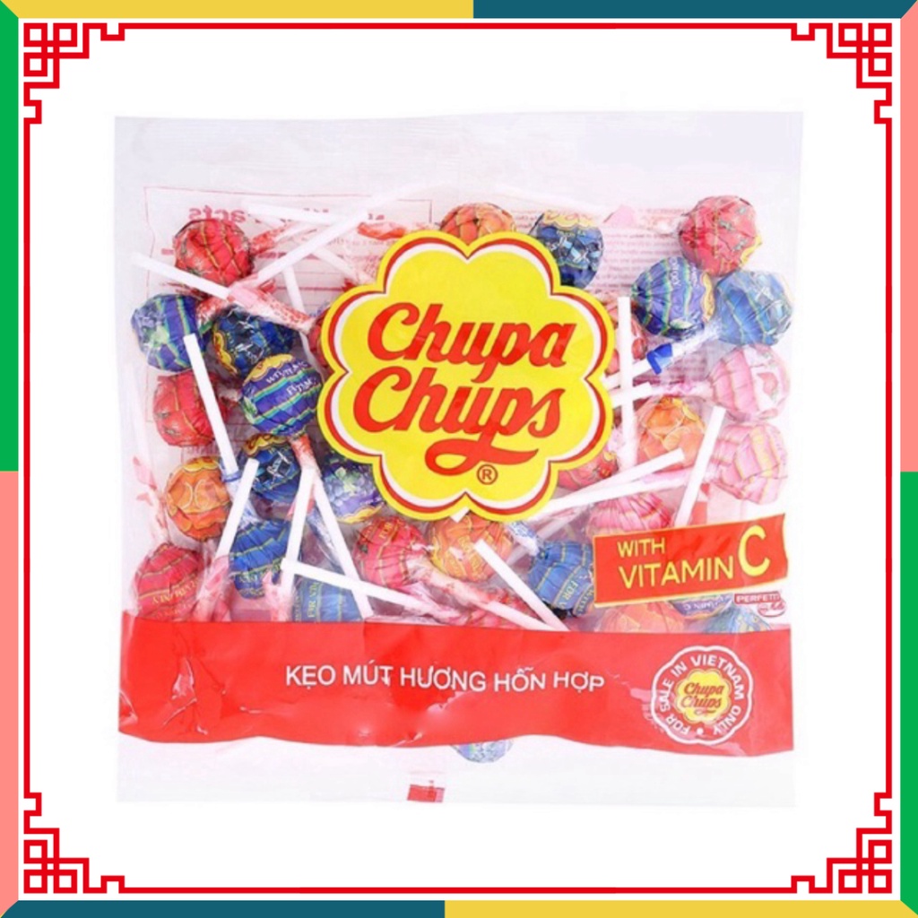 QUE KẸO MÚT CHUPA CHUPS HƯƠNG hoa quả HỖN HỢP
