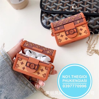 Vỏ Bảo Vệ Hộp Sạc Tai Nghe Họa Tiết  Sang Trọng kiểu Túi Cho Airpods 1  Airpod 2 Airpod Pro