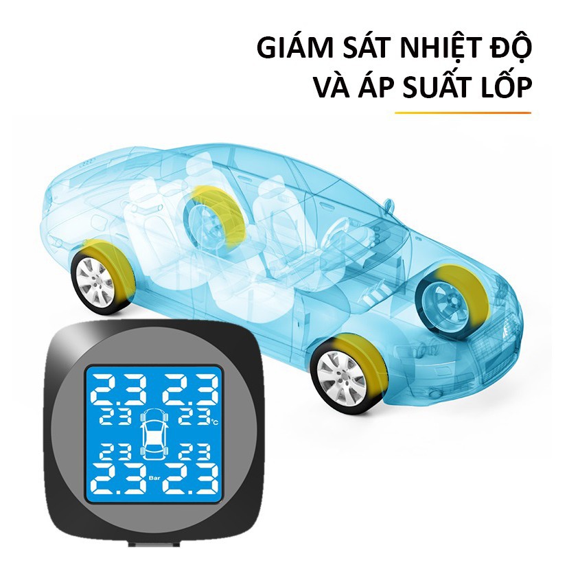 Cảm Biến Áp Suất Lốp TPMS Tẩu Gắn Ngoài (Loại cao cấp)