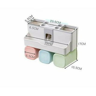 Bộ nhả kem đánh răng lúa mạch tự động (loại 3 cốc)