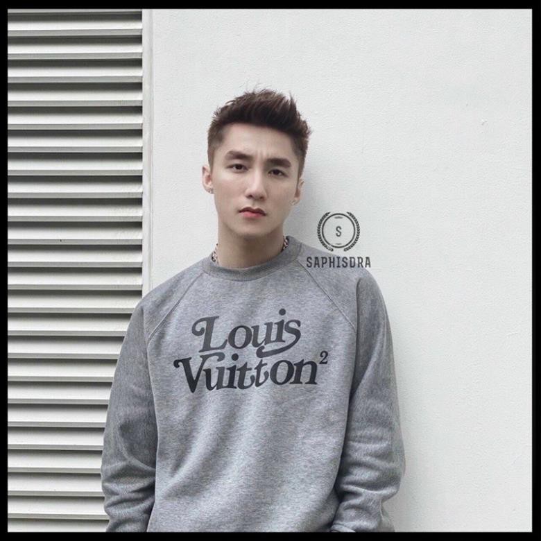 Áo Thun Sweater Tay Dài Cặp Đôi Nam Nữ Unisex Cao Cấp Áo Sweater Áo Phông Louis Vuitton Nam Nữ Form Rộng - Saphisdra ❤️