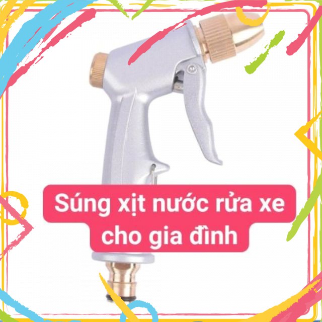 Sẵn kho-Súng xịt nước rửa xe cho gia đình loại tốt màu trắng-siêu mạnh