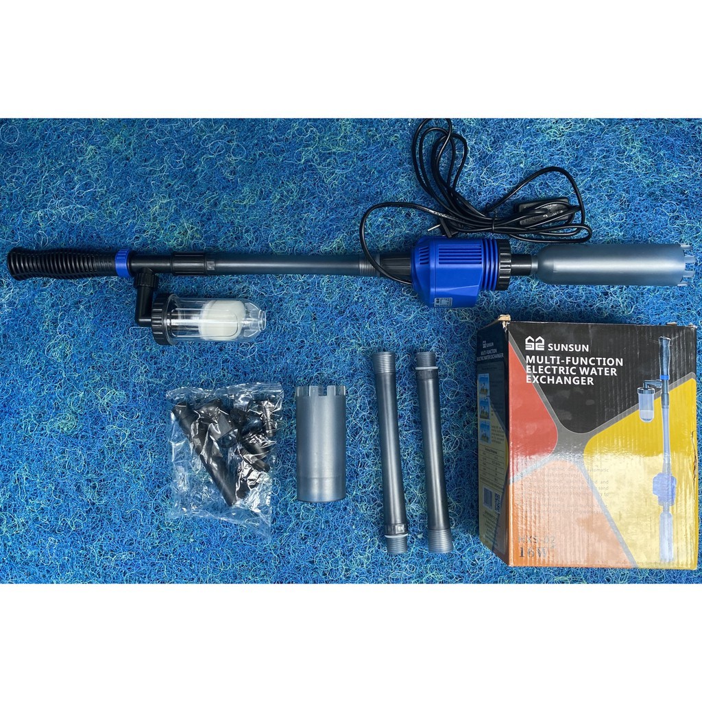 Máy vệ sinh bể cá SUNSUN HXS-02 (lực hút mạnh, có hũ lọc)