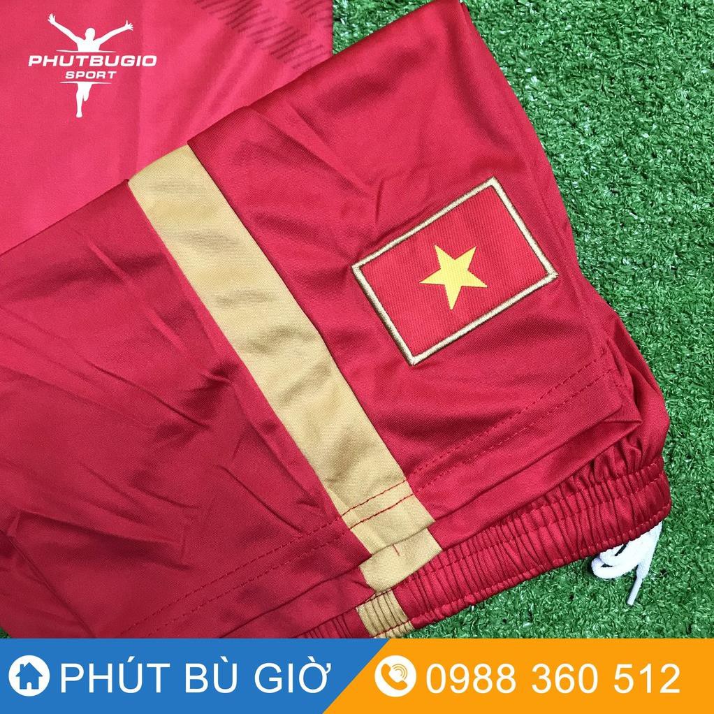 [ẢNH THẬT] Bộ quần áo đá bóng trẻ em, áo đá banh trẻ em đội tuyển Việt Nam màu đỏ cao cấp mẫu mới nhất 2019-2020  ཾ