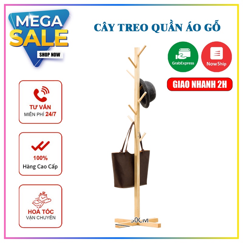 Sào Treo Quần Áo Chất Liệu Gỗ Clevermart.com.vn