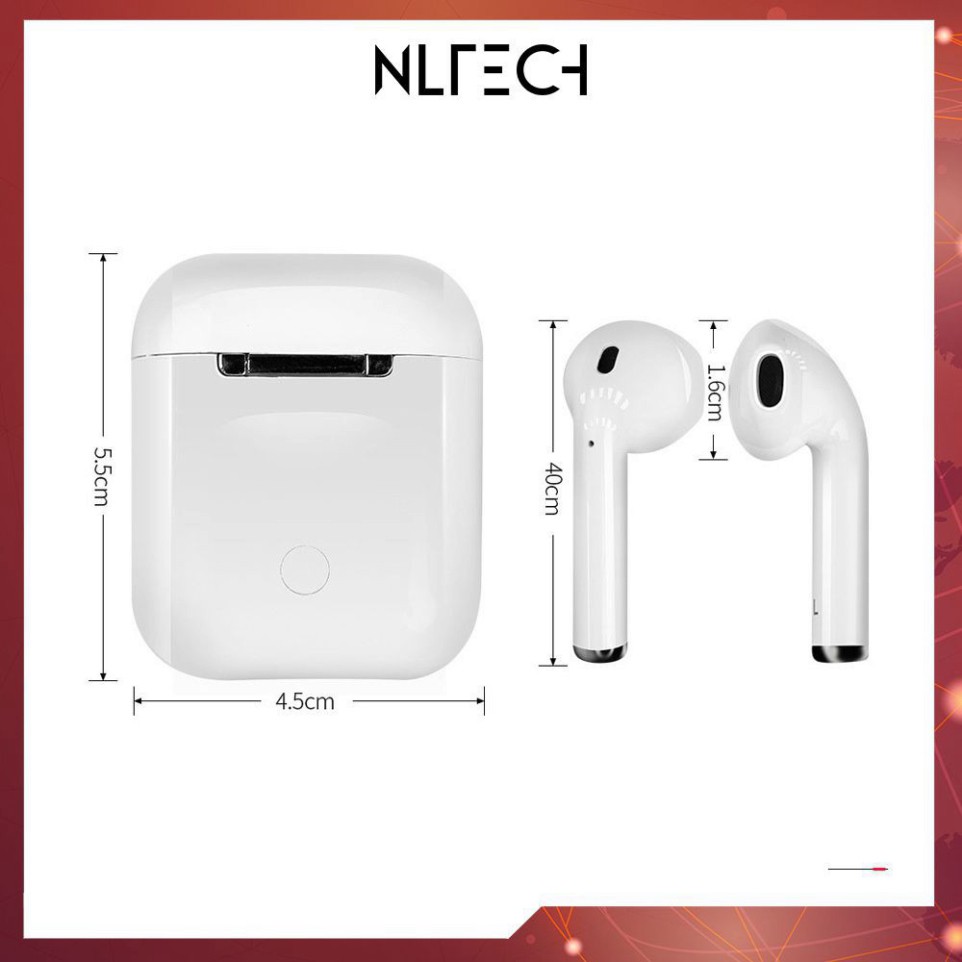 Tai Nghe Bluetooth Không Dây - Tai Nghe Airpod I12 TWS Cảm Biến Vân Tay