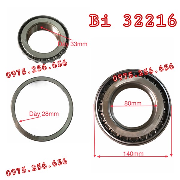 Bi 32216/7516E SAMTIN Bi cầu trước TH8T