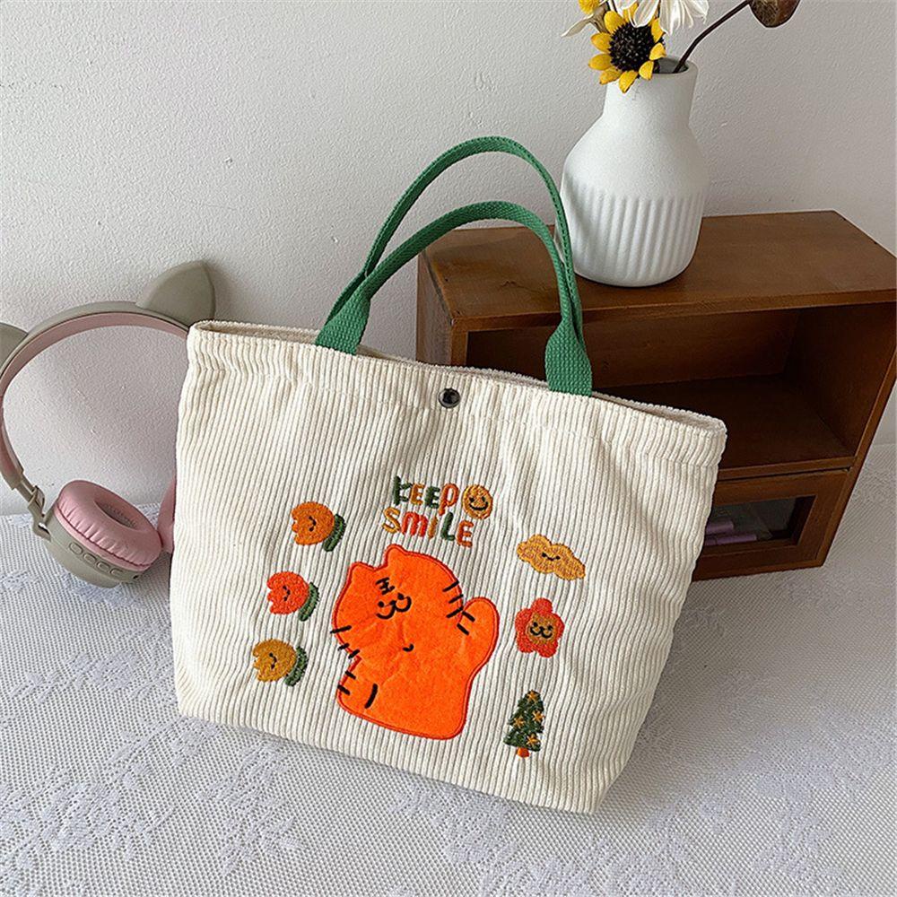 Túi Đeo Vai Bằng Nhung In Họa Tiết Hoạt Hình Dễ Thương MIHAN1