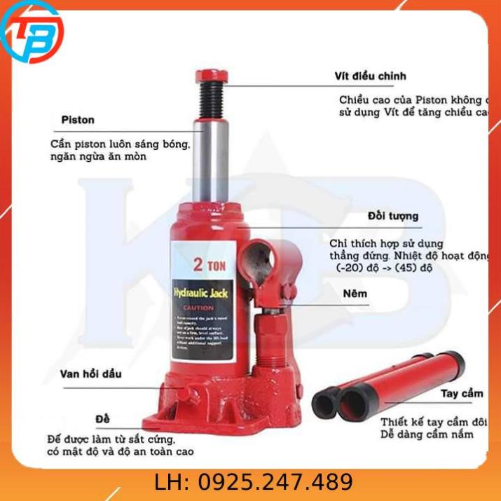 KÍCH THỦY LỰC 6 TẤN CÁP THÉP Thái Bình Vina