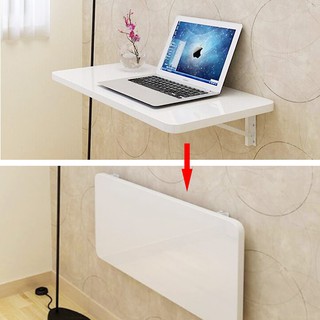 Bàn gấp treo tường thông minh Kanto Home 40x80cm gỗ tự nhiên