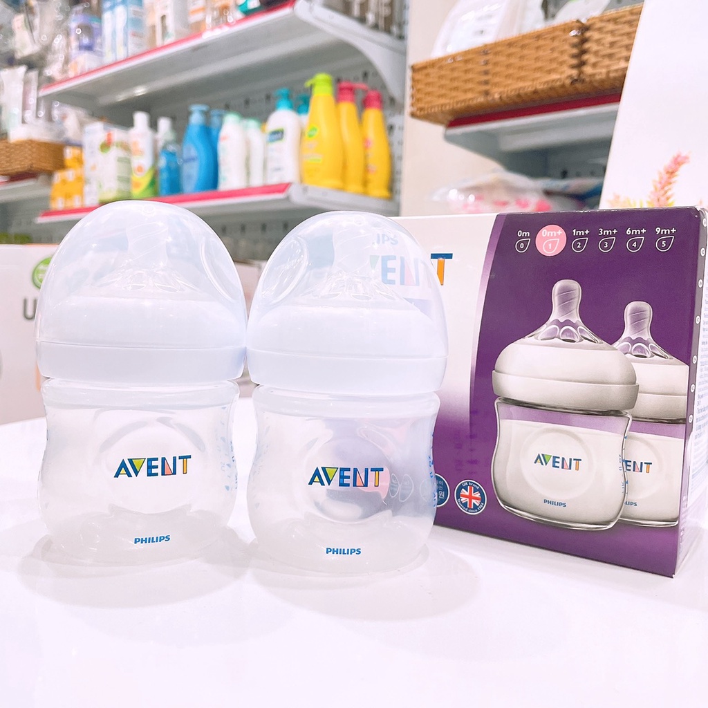 Bình Sữa Philips Avent Mô Phỏng Tự Nhiên Dung Tích 60ml/125ml/260ml/330ml, Không chứa BPA