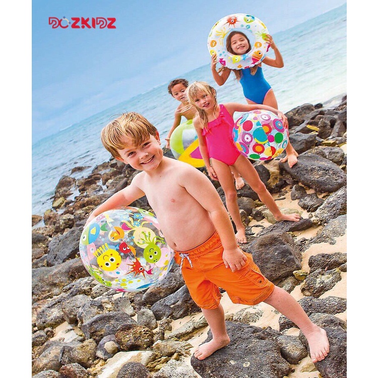 Đồ chơi trẻ em dưới nước, bóng phao INTEX chơi dưới nước họa tiết đại dương, đồ chơi vận động, an toàn - DOZKIDZ