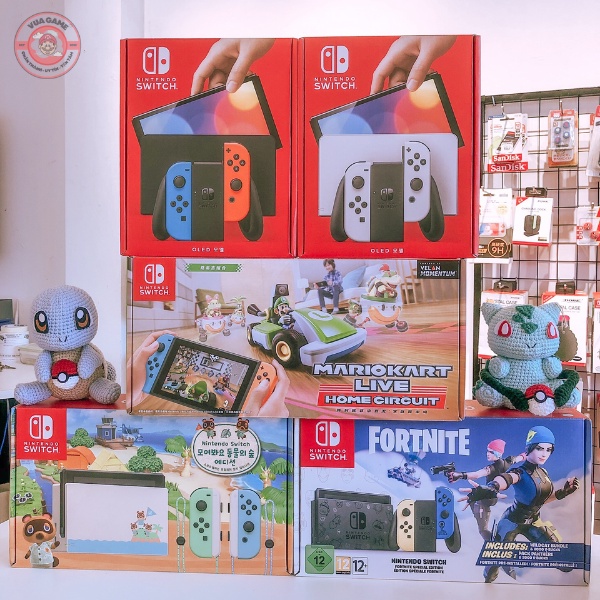 Máy Nintendo Switch Oled Model 2022 màn hình OLED 7inch giá rẻ 2 màu Neon/White bảo hành chính hãng tại Hà Nội và HCM